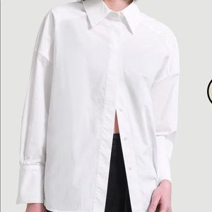 Modern citizen oversized open back shirt